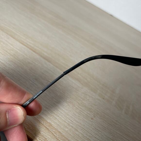 Ray-Ban RB6154 2576 Eyeglasses Half Rim Black Metal Flex Hinge Frames 54-17-140 - Picture 4 of 9